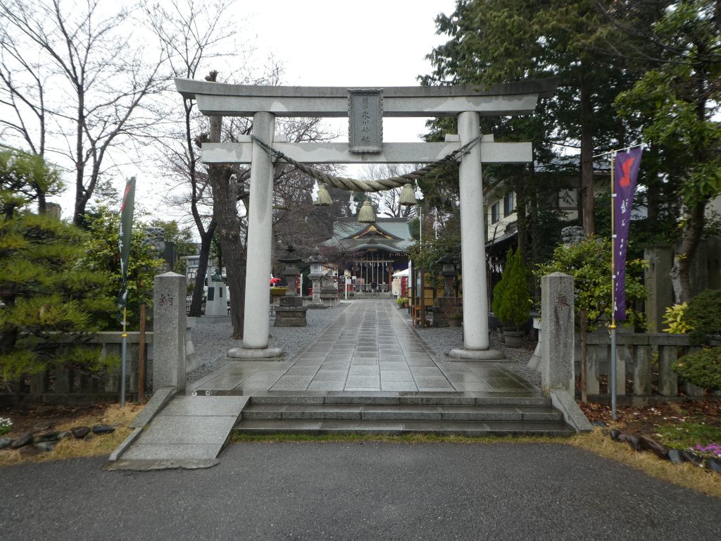 埼玉県川口市青木の『鎮守氷川神社』で１月１５日から３月まで限定の御朱印をいただきました。