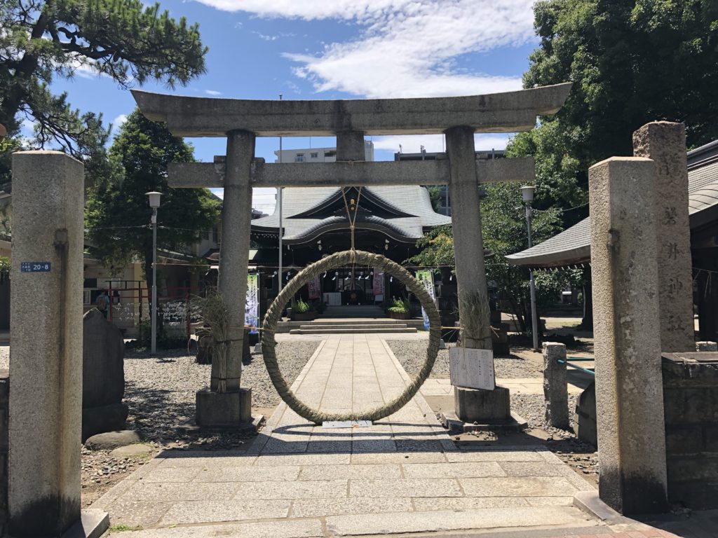 東京都大田区大森北の『磐井神社』で６月限定の御朱印をいただきました。