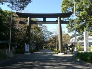 愛知県名古屋市中区三の丸の 愛知縣護国神社 で御朱印をいただき